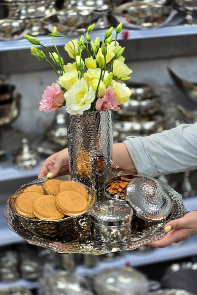 گلدان دستساز چکشی و کوبه ای