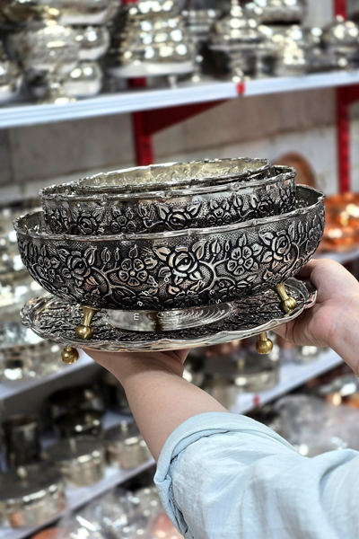 سرویس گلبهار سه پایه کروم