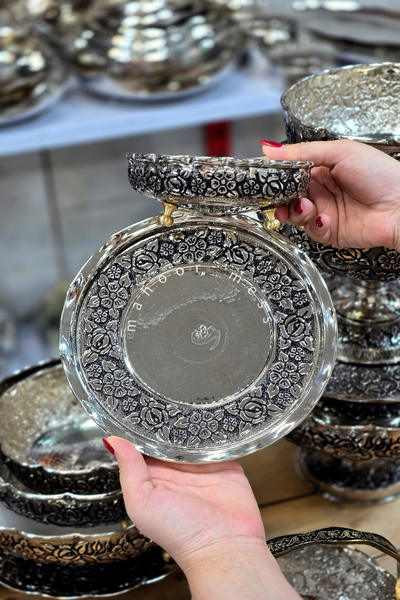 پیاله پیشدستی گلبهار کروم