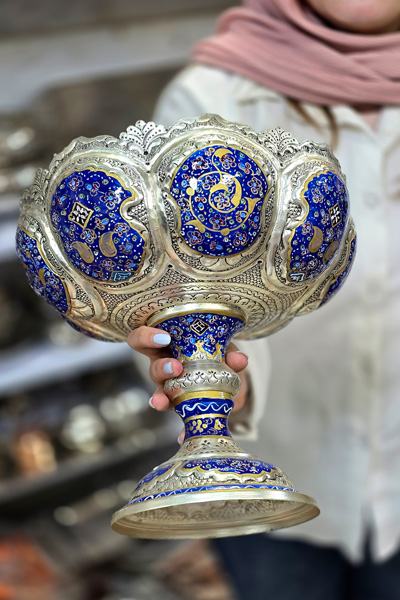 جام قل قلمزنی مینیاتور تذهیب