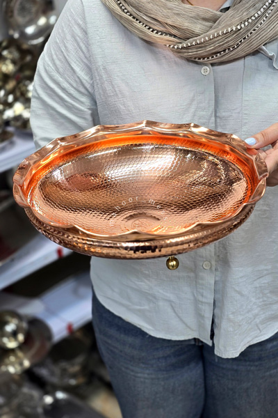 میوه خوری مسی هنر سه پایه