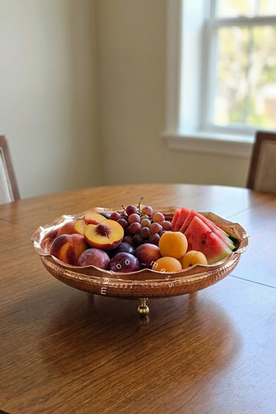 میوه خوری مسی هنر سه پایه