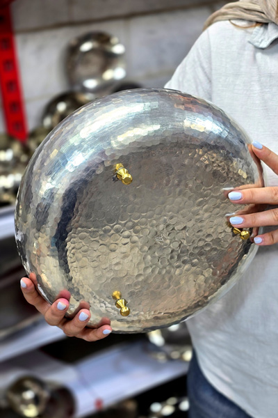 کاسه اطلسی دستساز قلعی