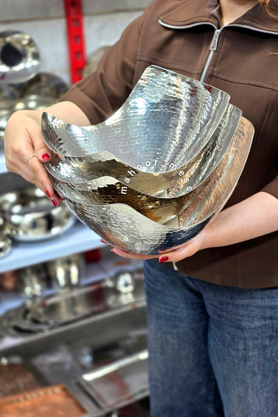 کاسه مصری دستساز کروم