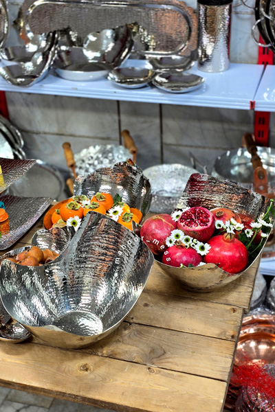 کاسه مصری دستساز کروم